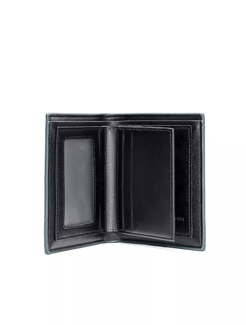 Portefeuille Homme Motif Tête De Mort - Simili Cuir, Dimensions 9.5 X 12.5 Cm, Multiple Compartiments